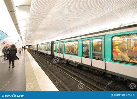 Metro Subway Station Paris France Editorial Stock Photo Image Of