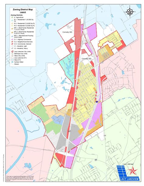 Planning And Zoning Map City Of Lacy Lakeview Texas