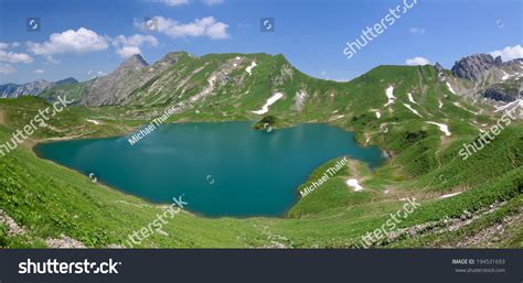 Lake Schrecksee An Alpine Lake In The Allgaeu Alps Near Hinterstein