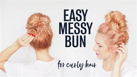 16 How To Do A Perfect Messy Bun With Curly Hair