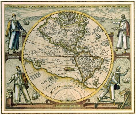 Montesdetoledo Mapa De América Teodoro De Bry 1596