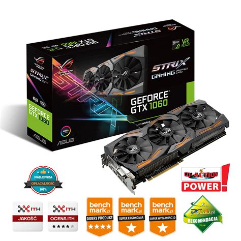 In comparison to the game recommended. ASUS STRIX GTX 1060 6GB STRIX-GTX1060-6G-GAMING KOZIENICE ...