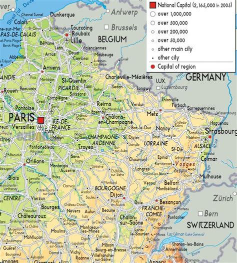 Map Of North East France Map Of France North East Western Europe