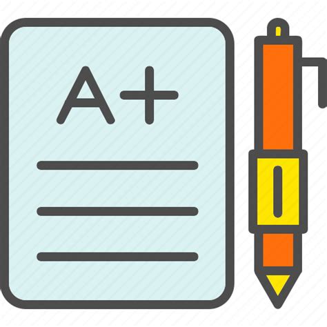 Exam School Score Test Paper Icon Download On Iconfinder