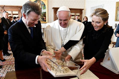 A romantic relationship with a woman who is not your wife, that is a sin. more pope francis quote about Colombia Peacemakers | America Magazine
