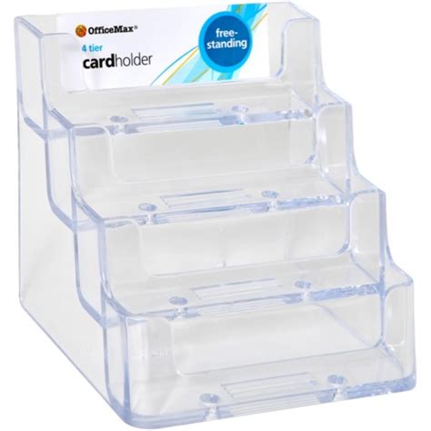 4.6 out of 5 stars. Officemax Business Card Holder Freestanding 4 Tier | Winc