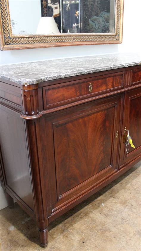 Maybe you would like to learn more about one of these? Louis XVI Mahogany Buffet with Marble Top at 1stdibs