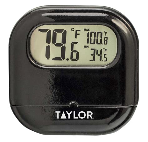 Taylor Indooroutdoor Digital Thermometer With Reversible Suction Cup