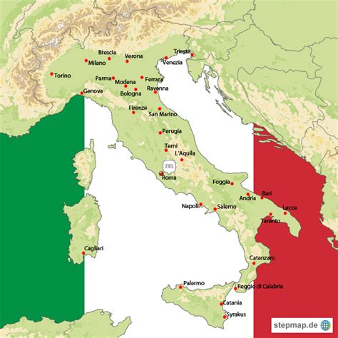 Hier finden sie eine landkarte für italien. StepMap - Rom - Landkarte für Italien