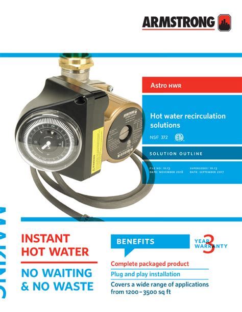 Astro 2 Hot Water Recirculation System Armstrong Fluid Technology