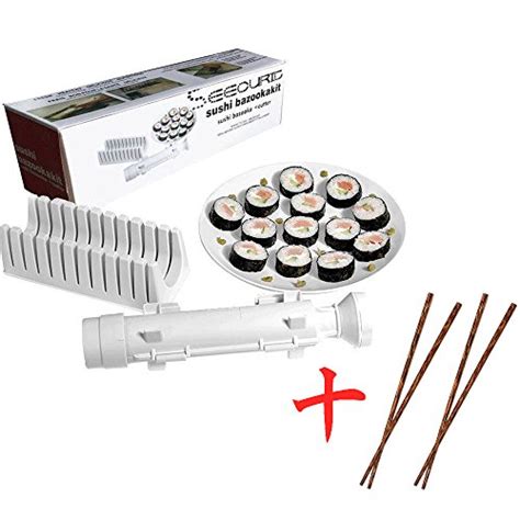 Sushi Bazooka Roller And Sushi Delimiter All In One Sushi Making Kit