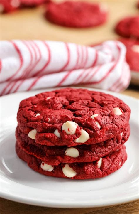 Red Velvet Cake Mix Cookies From A Box Cake Mix