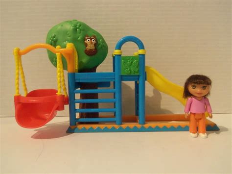 Dora The Explorer Backyard Playground Treehouse Slide Swing Playset W