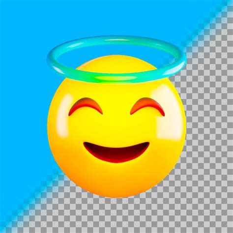 Premium Psd Blessed Emoji 3d Icon