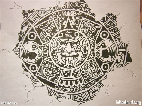 An Aztec Tattoo Design Photo 1 Free Tattoo Designs Aztec Artwork