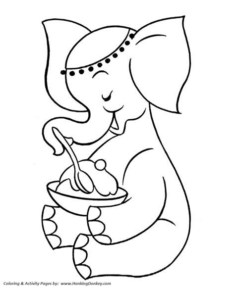 Pre K Coloring Pages Free Printable Elephant Pre K Coloring Page