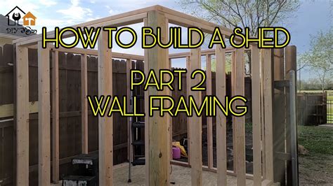 How To Build A Shed Part 2 Wall Framing Youtube