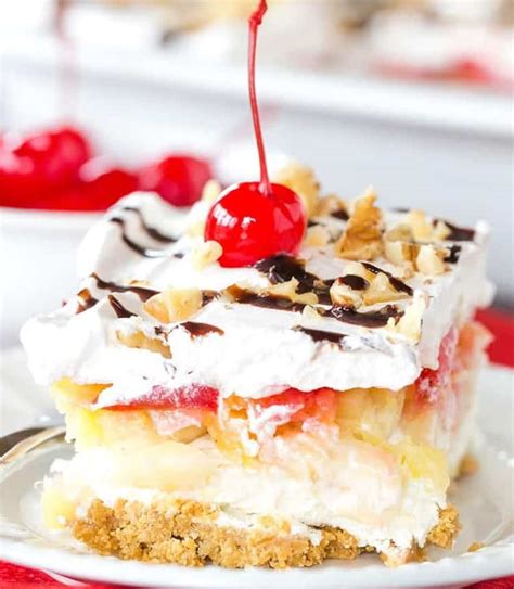 No Bake Banana Split Dessert Recipes Fiber