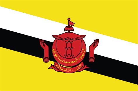 Flags Symbols And Currency Of Brunei Darussalam World Atlas