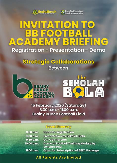 Junior football academy malaysia, kuala lumpur, malaysia. BB Football Academy Briefing - Brainy Bunch Football ...
