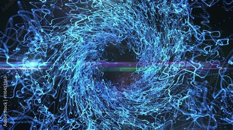 Seamless Looping Background Animation With Blue Wireframe Abstract