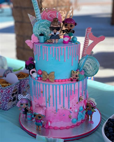 It's a drip decorated dog birthday cake for dozer's 9th birthday! Chaeli on Instagram: "🍭 LOL Surprise Cake! 😍 My favorite cake to date!!! #cakesbychaeli #LOLca ...