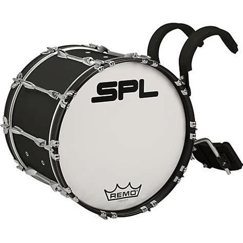 Sound Percussion Labs Birch Marching Bass Drum With Carrier 24 X 14 In