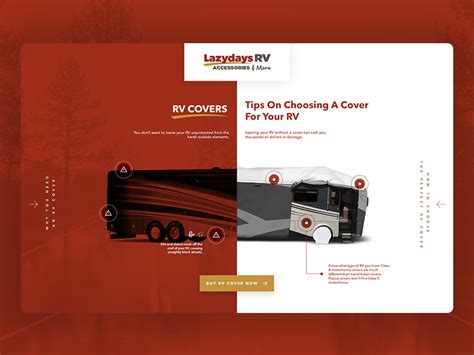 Lazydays Why Use Rv Covers Landing Page By Songeez On Dribbble