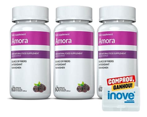03 Amora Miura Controle Menopausa Inove 60 Cápsulas R 7999 Em
