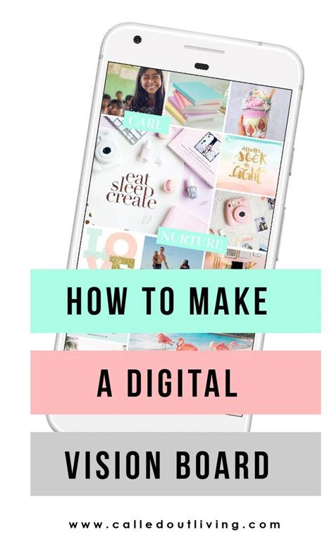 How To Make A Digital Vision Board For Your Phone With Canva It