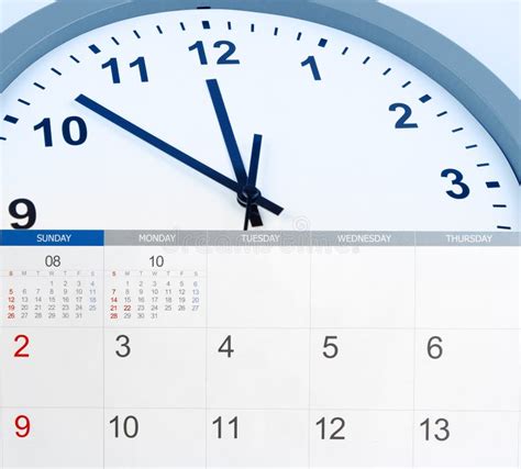 Clock And Calendar Stock Photo Image Of Numbers Hour 183434720