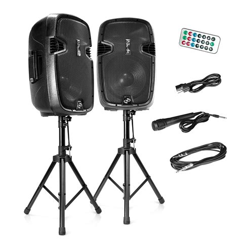 Wireless Portable Pa Speaker System 1800w High Powered Bluetooth