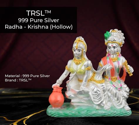999 Pure Silver Radha Krishna Idol Temple At Rs 4200piece In Agra