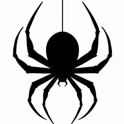 Spider Clipart Transparent Clip Silhouette Cartoon Hanging