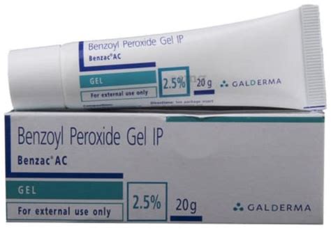 Galderma Benzol Peroxide Gel Ip For Skin Care Packaging Size 20 G At