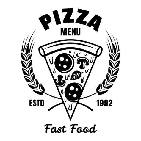 Premium Vector Pizza Vector Emblem Badge Label Or Logo In Vintage