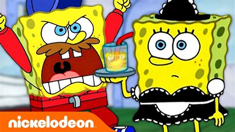 Every Job Spongebob Squarepants Has Ever Had 🍳 Nickelodeon Cartoon