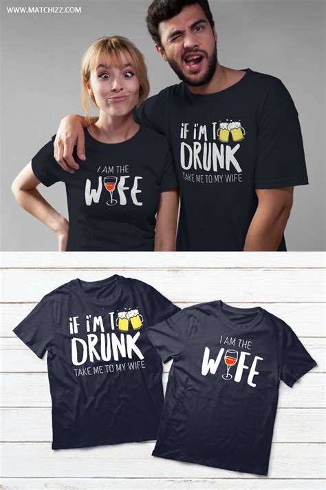 Couples Shirts Drinking Matching Outfits For Husband And Wife In 2021