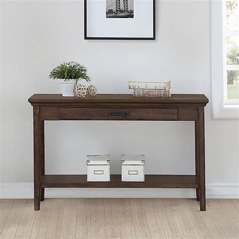 Craft Main Rockwell Console Table In Walnut Bed Bath And Beyond