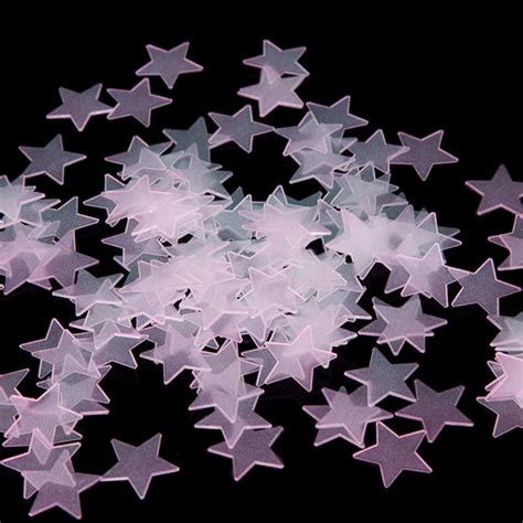 Kids Room Wall Decals Removable Moon Stars Glow In The Dark Sticker