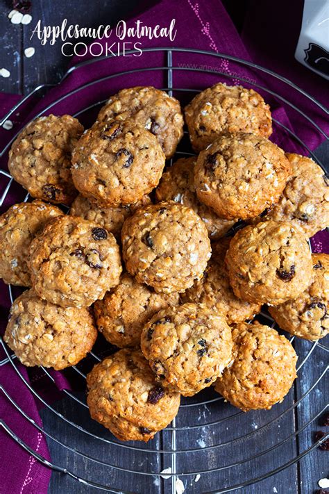 These chewy oatmeal molasses cookies get texture from the oatmeal and plenty of flavor from the molasses, cinnamon, and ginger. Applesauce Oatmeal Cookies | Recipe | Yummy food dessert ...