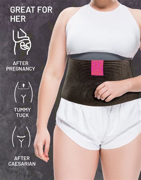 Plus Size Abdominal Binder For Men And Women Obesity Tummy Belt Everyday Medical