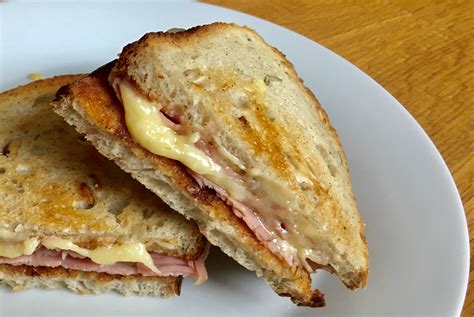 Classic Grilled Cheese And Ham Sandwich Bite Your Brum