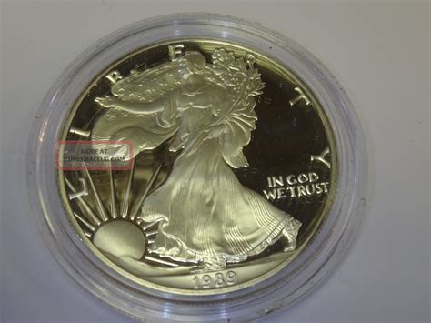 1989 S American Eagle Proof 1 Oz 999 Fine Silver Bullion Dollar Coin