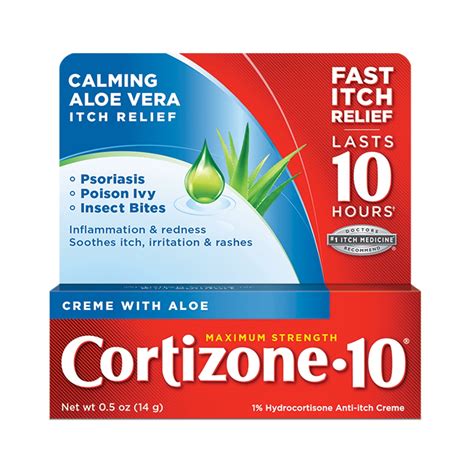 Cortizone 10 Maximum Strength Hydrocortisone Anti Itch Cream Plus 10