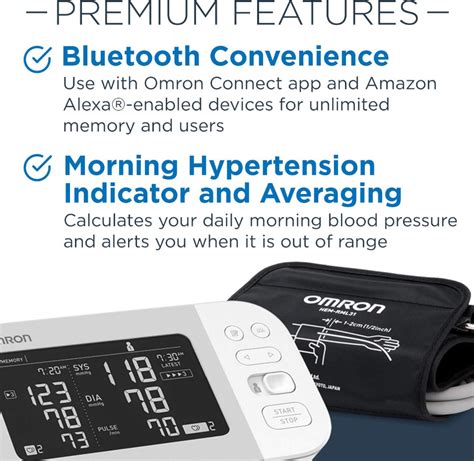 Omron Platinum Blood Pressure Monitor Premium Upper Arm Cuff Digital