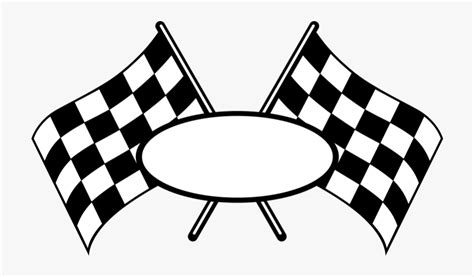 Download Black And White Checkered Racing Flag Stickgar