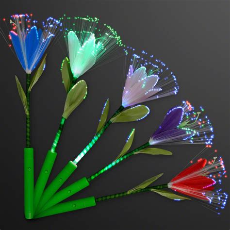 Fiber optic flowers in a box. LED Fiber Optic Flowers in Assorted Colors
