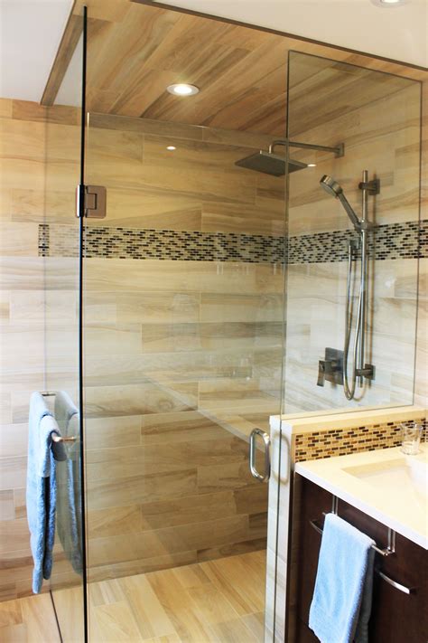 Large Walk In Shower With Custom Glass Custom Glass Walk In Shower