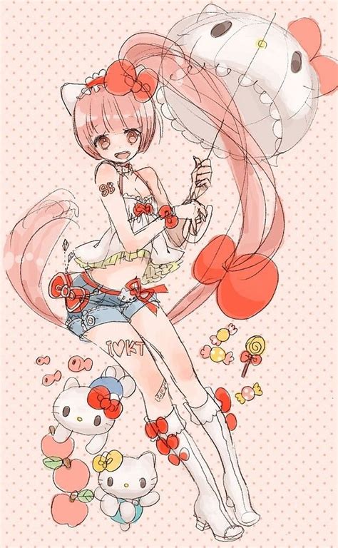 Lovely Kawaii Love Hello Kitty Imagenes Dibujos De Anime